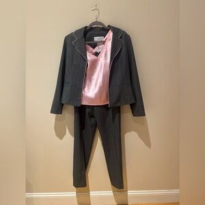Vintage Sag Harbor Gray and Pink Suit Set